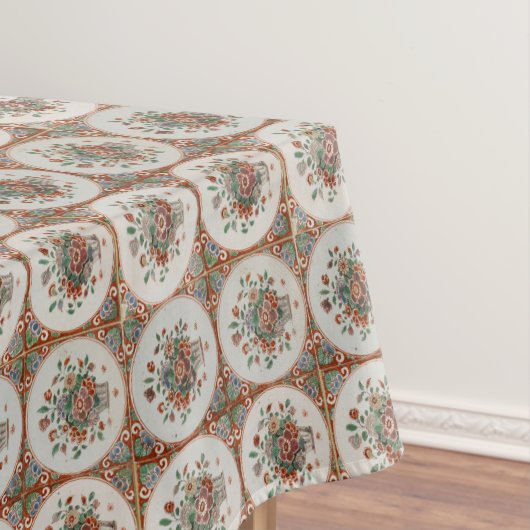  flessenpatroon van Floral Terracotta Tafelkleed (Voorbeeld)