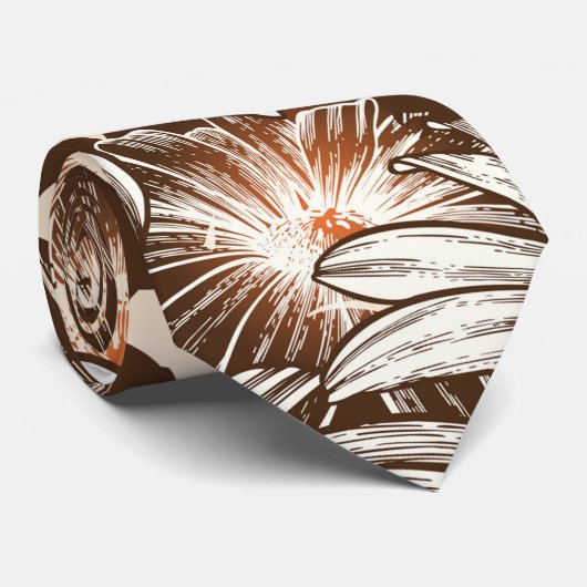 flessenpatroon Waterverf Stropdas (Opgerold)