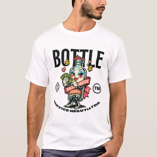 Flessenservice onderhandelaar t-shirt (Voorkant)
