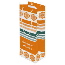 Flessenstijl Sinaasappel en Turquoise