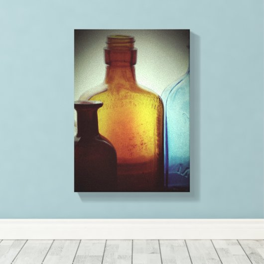 flessenstilstand canvas afdruk (Insitu (Houten vloer))