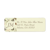 flessenvlinderpatroon etiket (Voorkant)