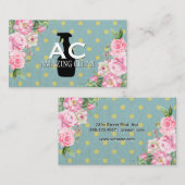 flesspray | Polka Dot Spray | Bloemen Visitekaartje (Voorkant / Achterkant)