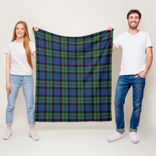 Fletcher Ancient Plaid Fleece Deken (In situ)