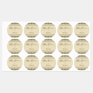Fletcher Christmas Voedsetiketten Labels