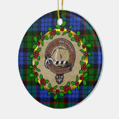 Fletcher Clan Badge & Tartan Persoonlijke mas Keramisch Ornament (Links)
