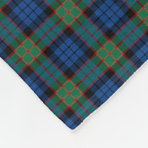 Fletcher Clan Bright Blue en Green Tartan
