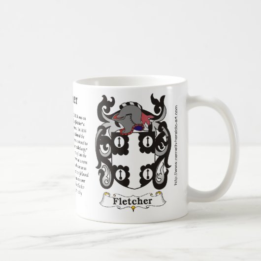 Fletcher Coat of Arms op een mok (Rechts)