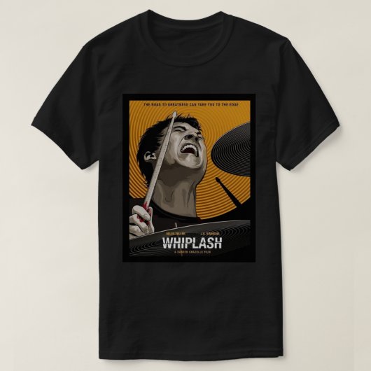 Fletcher Drummer Damien Chazelle Whiplash Art Prem T-shirt (Design voorkant)