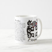 Fletcher Family Coat of Arms Mok (Voorkant rechts)