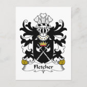 Fletcher Family Crest Briefkaart (Voorkant)