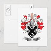 Fletcher Family Crest Coat of Arms Briefkaart (Voorkant / Achterkant)