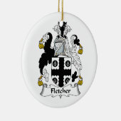 Fletcher Family Crest Keramisch Ornament (Rechts)