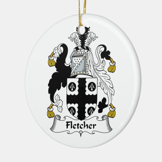 Fletcher Family Crest Keramisch Ornament (Links)