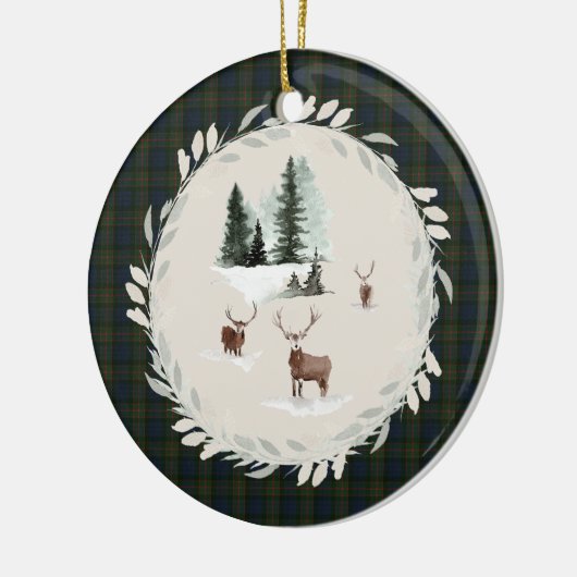 Fletcher of Dunans Modern Scottish Tartan Keramisch Ornament (Links)