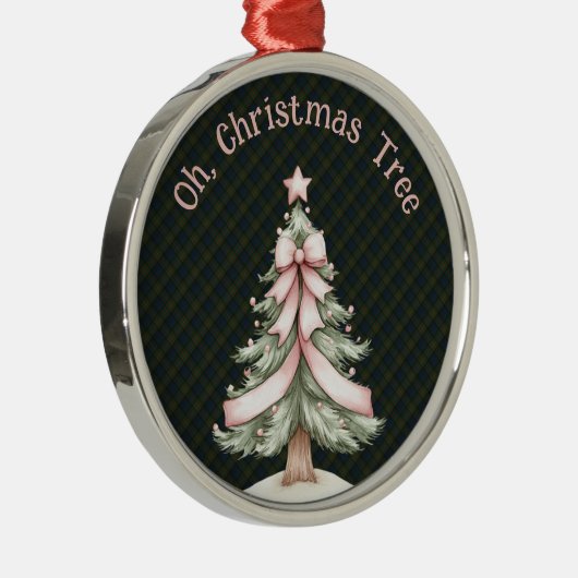 Fletcher of Dunans Scottish Tartan Christmas Metalen Ornament (Rechts)