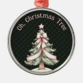 Fletcher of Dunans Scottish Tartan Christmas Metalen Ornament (Voorkant)