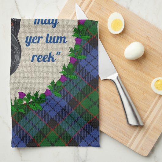 Fletcher Scottie Dog Kitchen Towel Theedoek (Quarter Fold)