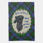Fletcher Scottie Dog Kitchen Towel Theedoek (Verticaal)
