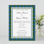 Fletcher Scottish Wedding Invitation Kaart (Staand voorkant)