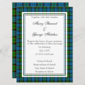 Fletcher Scottish Wedding Invitation Kaart (Voorkant / Achterkant)