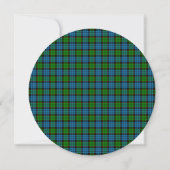 Fletcher Scottish Wedding Round Uitnodiging (Achterkant)