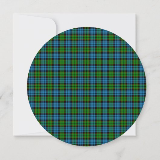Fletcher Scottish Wedding Round Uitnodiging (Achterkant)