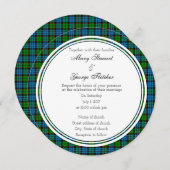 Fletcher Scottish Wedding Round Uitnodiging (Voorkant / Achterkant)