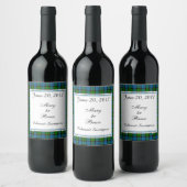 Fletcher Scottish Wedding Wine Label Wijn Etiket (Flessen)