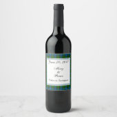 Fletcher Scottish Wedding Wine Label Wijn Etiket (Voorkant)