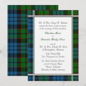 Fletcher Tartan Plaid bruiloft uitnodiging (Voorkant / Achterkant)