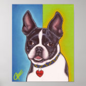 Fletcher the Boston Terrier Poster (Voorkant)