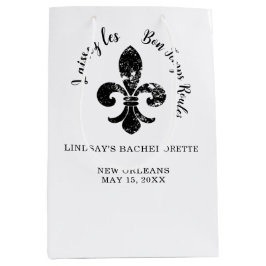 Fleue De Lis Bachelorette Gift Bag Medium Cadeauzakje