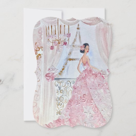 Fleur Bella Roos 1 Kaart (Voorkant)