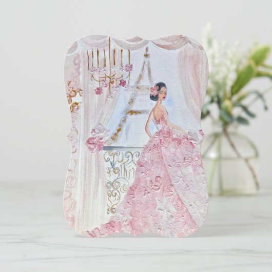  Fleur Bella Roos 1 Kaart (Staand voorkant)