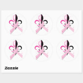 fleur_borstkanker ronde sticker (Vel)