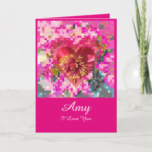 Fleur d'amour feestdagen kaart