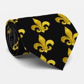 Fleur De Art Gold Rust Stropdas (Opgerold)