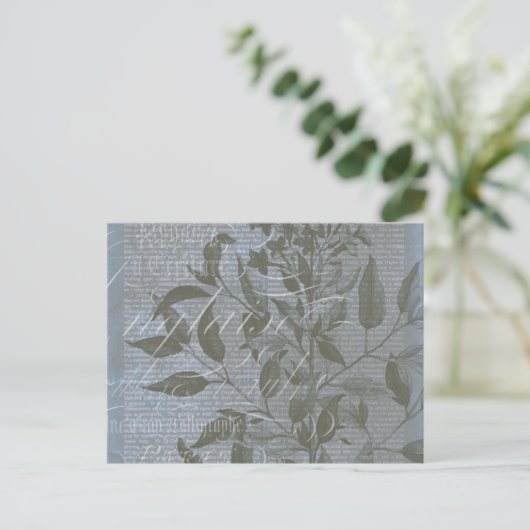 Fleur de Bleu I Briefkaart (Staand voorkant)