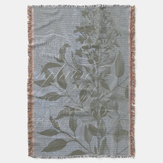 Fleur de Bleu I Deken (Voorkant Verticaal)