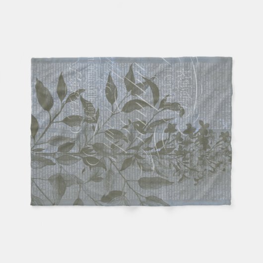 Fleur de Bleu I Fleece Deken (Voorkant (Horizontaal))