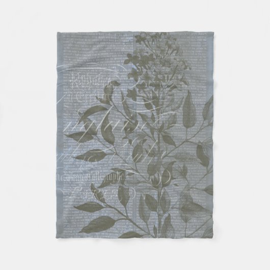 Fleur de Bleu I Fleece Deken (Voorkant)