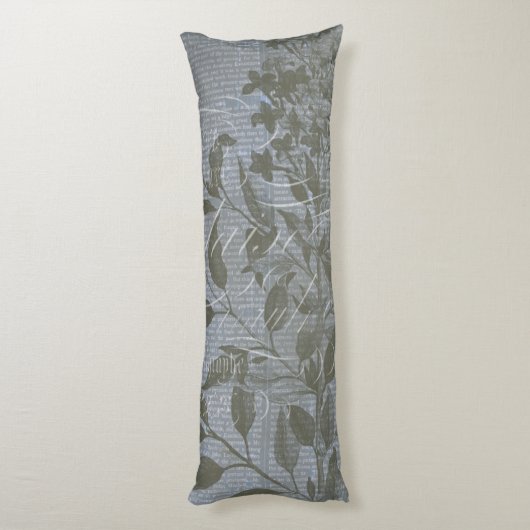 Fleur de Bleu I Lichaamskussen (Achterkant (Verticaal))