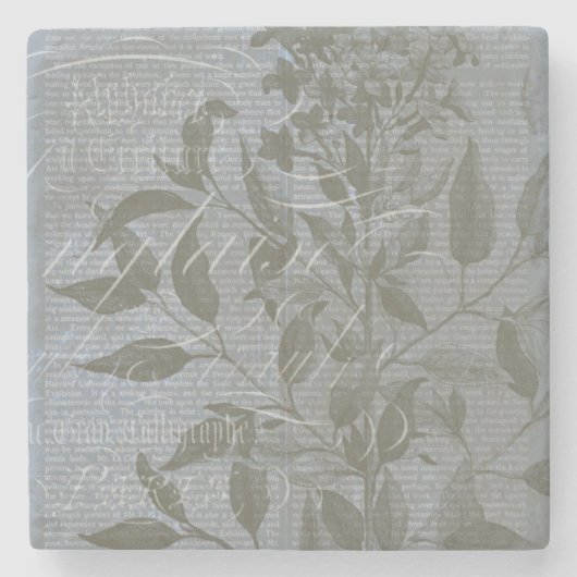 Fleur de Bleu I Stenen Onderzetter (Voorkant)