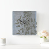 Fleur de Bleu I Vierkante Klok (Huis)