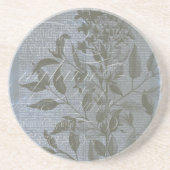 Fleur de Bleu I Zandsteen Onderzetter (Voorkant)