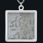 Fleur de Bleu I Zilver Vergulden Ketting<br><div class="desc">Floral</div>