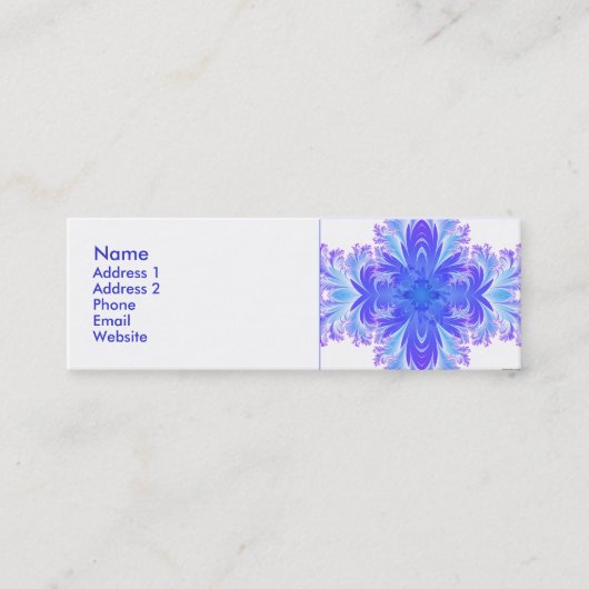 Fleur de Croix V Mini Visitekaartje (Voorkant)