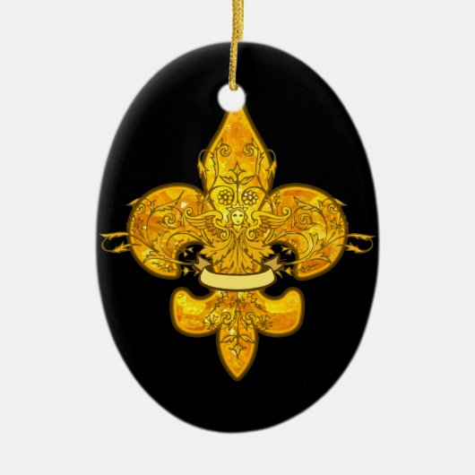 Fleur de Guardian Keramisch Ornament (Voorkant)