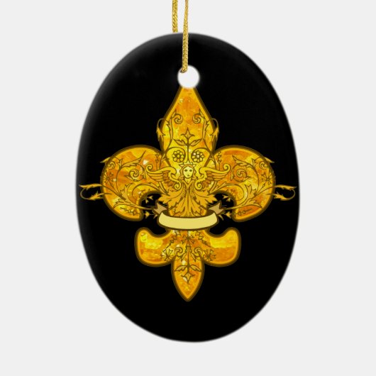 Fleur de Guardian Keramisch Ornament (Achterkant)